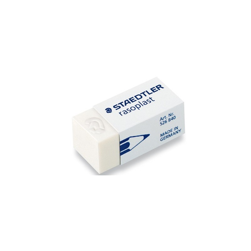 Goma de borrar staedtler 526 b40 plastico unidad