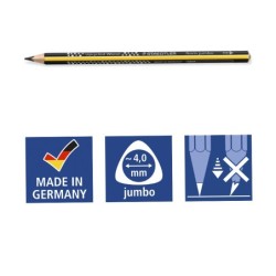 Lapices de grafito staedtler triplus jumbo hb unidad