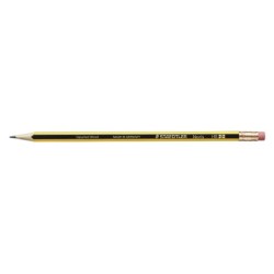Lapices de grafito staedtler noris n.2 hb con goma de borrar unidad