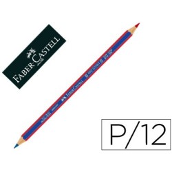 Lapices bicolor faber castell fino hexagonal rojo/azul unidad