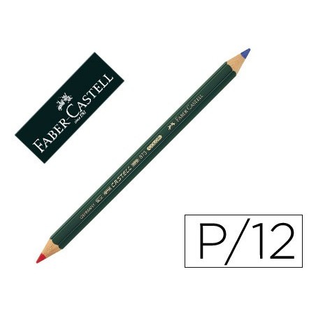 Lapices bicolor faber castell goldfaber rojo/azul unidad