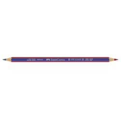Lapices bicolor faber castell fino hexagonal rojo/azul unidad