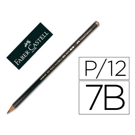 Lapices de grafito faber 9000 7b unidad