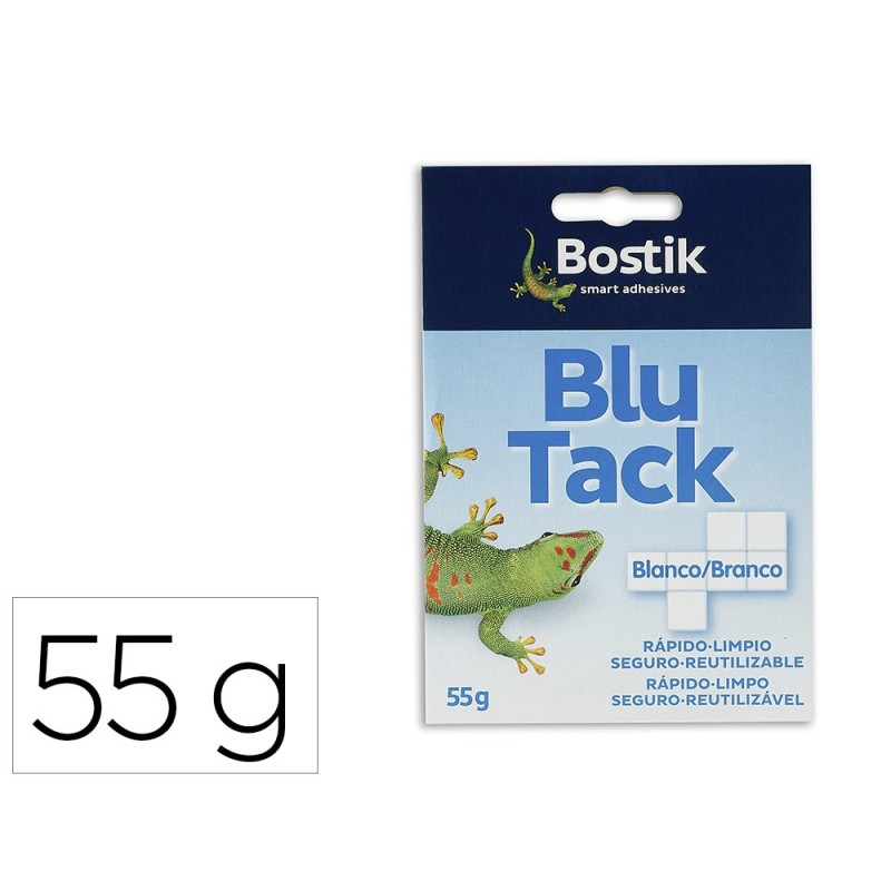 Sujetacosa masilla bostik blu tack blanco cuarteado Sujetacosa masilla bostik blu tack blanco cuarteado
