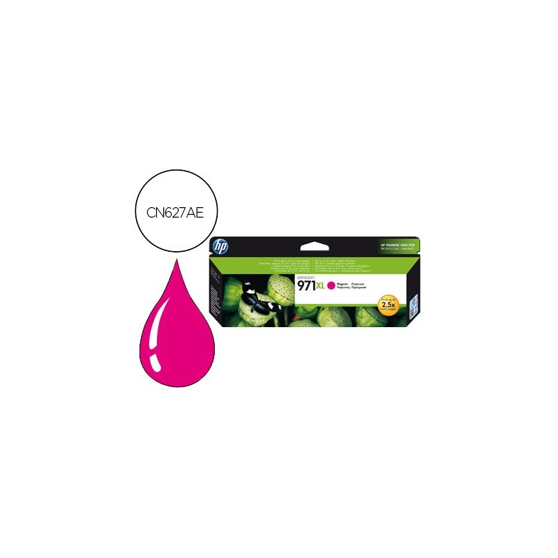 Ink-jet hp 971xl x451dn x451dw/551dw x476dn x476dw x576dw magenta 6600 pag