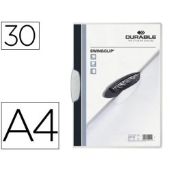 Carpeta swingclip dossier pinza lateral y giratoria blanco din a4 capacidad 30 hojas