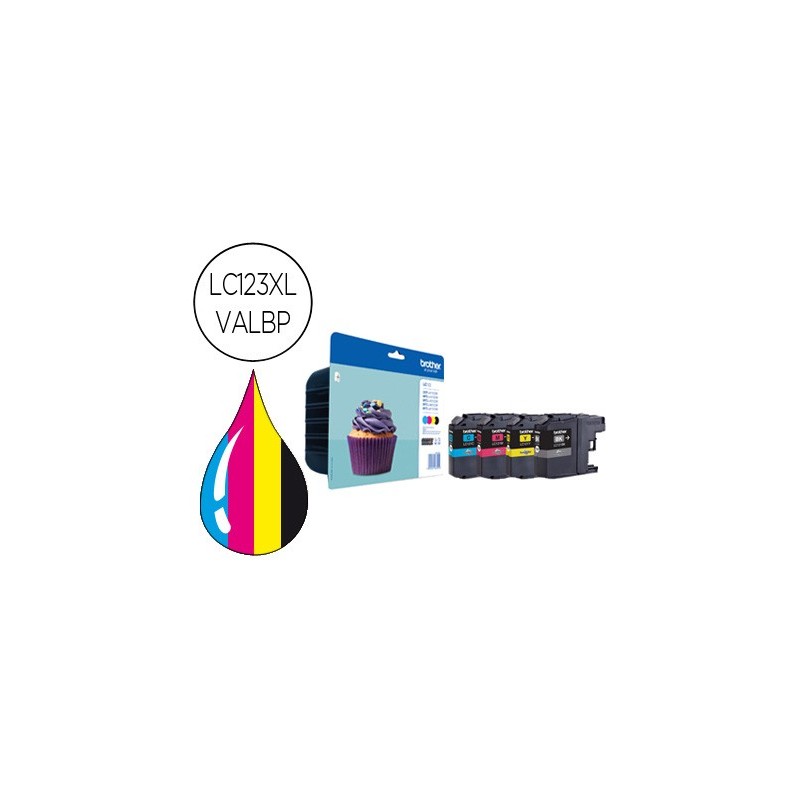 Ink-jet brother dcp-j4110dw mfc-j4410dw/4510dw/ 4710dw/6520dw 6720dw/6920dw pack 4 colores -600 pag