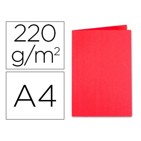 Subcarpeta cartulina exacompta din a4 rojo 220 gr
