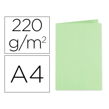 Subcarpeta cartulina exacompta din a4 verde 220 gr