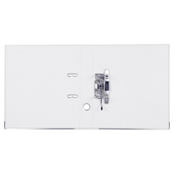 Archivador de palanca liderpapel a4 documenta forrado pvc con rado lomo 52mmblanco compresor metalico