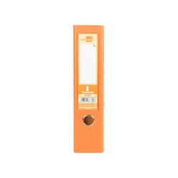 Archivador de palanca liderpapel a4 documenta forrado pvc con rado lomo 75mmnaranja compresor metalico