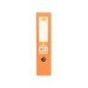 Archivador de palanca liderpapel a4 documenta forrado pvc con rado lomo 75mmnaranja compresor metalico