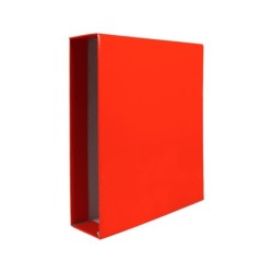 Caja archivador liderpapel de palanca carton din a4 documenta lomo 75mm color rojo