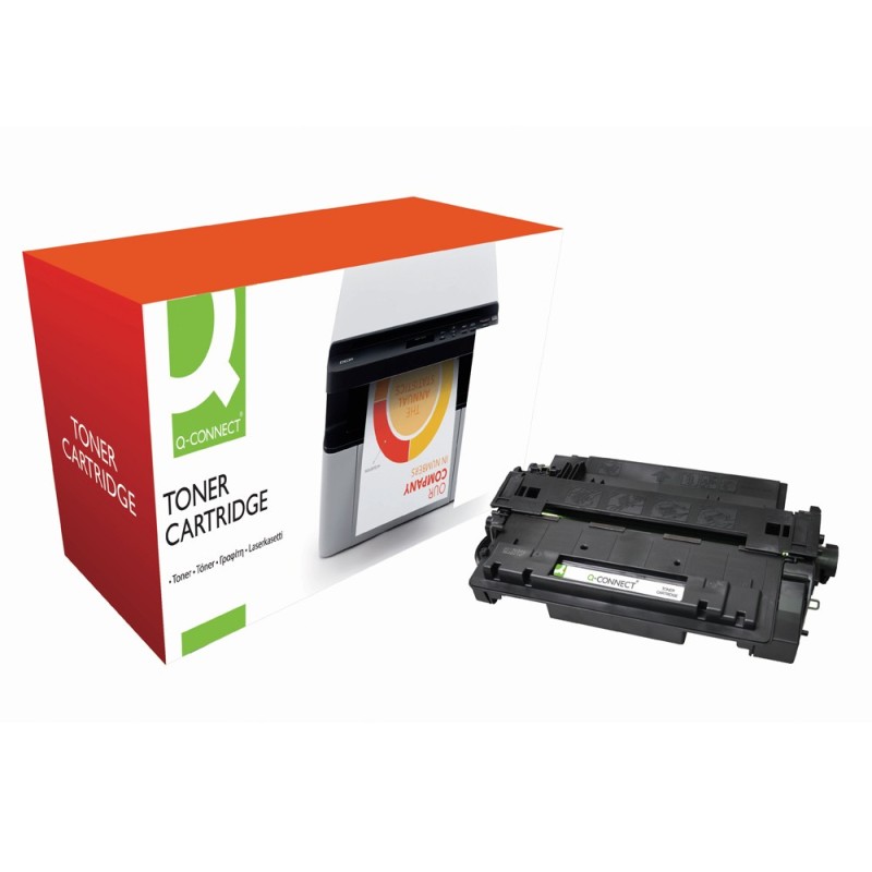 Toner q-connect compatible hp ce255a para laserjet p3015 / p3015d / 3015dn / 3015x -6.000pag- negro
