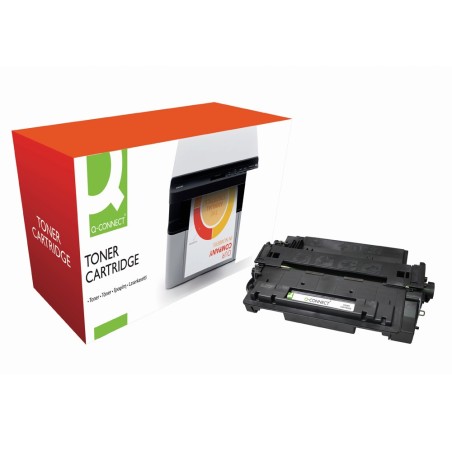 Toner q-connect compatible hp ce255a para laserjet p3015 / p3015d / 3015dn / 3015x -6.000pag- negro