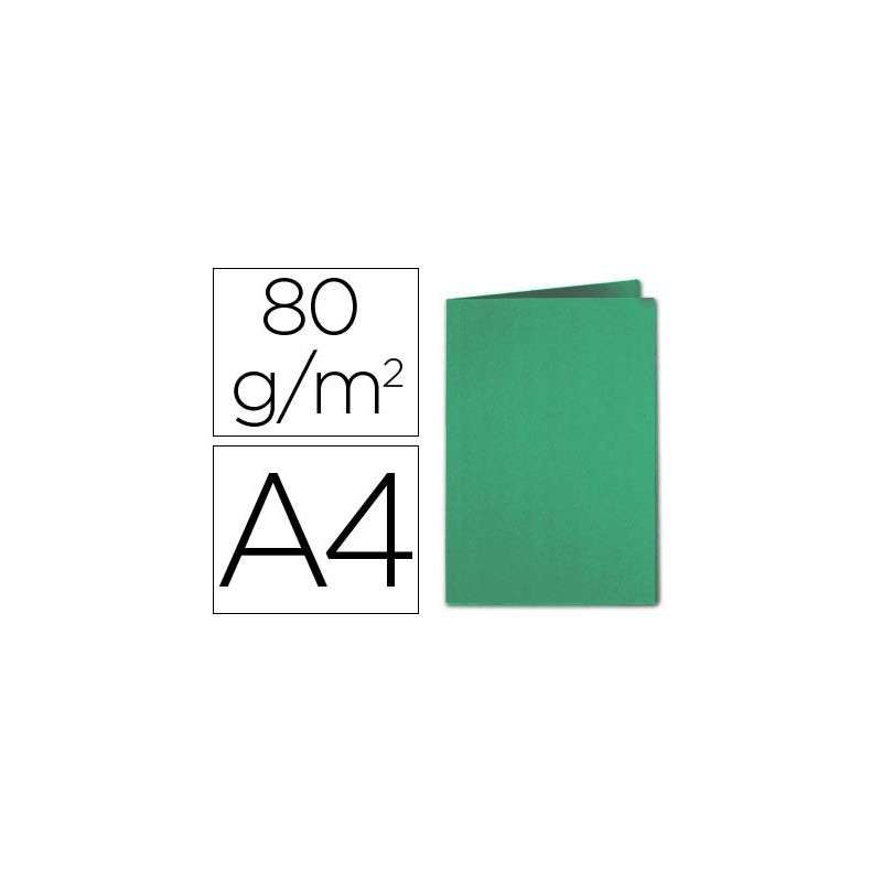 Subcarpeta cartulina exacompta din a4 verde oscuro 80 gr