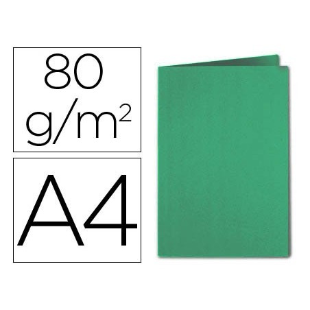 Subcarpeta cartulina exacompta din a4 verde oscuro 80 gr