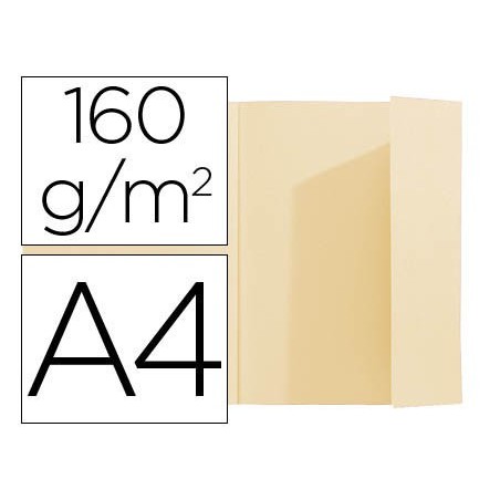 Subcarpeta exacompta din a4 crema 160g/m2 con solapa interior
