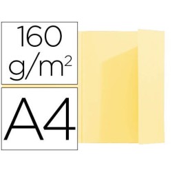 Subcarpeta exacompta din a4 amarillo 160g/m2 con solapa interior