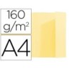 Subcarpeta exacompta din a4 amarillo 160g/m2 con solapa interior