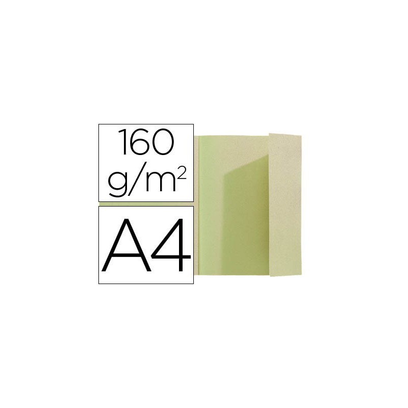 Subcarpeta exacompta din a4 verde 160g/m2 con solapa interior