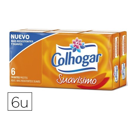 Pañuelos de papel colhogar compacto blanco 4 capas paquete de 8 pañuelos