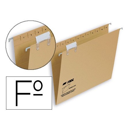 Carpeta colgante fade folio visor superior kraft eco