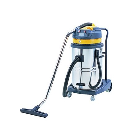 Aspiradora industrial q-connect 70l 2000w en seco y con agua 102,5x54x60 cms