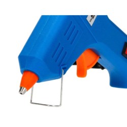 Pistola termofusible mini liderpapel de 25w con gatillo dispensador y 2 barras de repuesto de 7 mm diametro x 100 mm