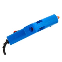 Pistola termofusible mini liderpapel de 25w con gatillo dispensador y 2 barras de repuesto de 7 mm diametro x 100 mm