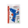 Pistola termofusible mini liderpapel de 25w con gatillo dispensador y 2 barras de repuesto de 7 mm diametro x 100 mm