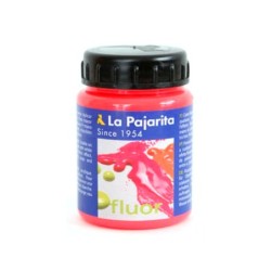 Pintura acrilica la pajarita f-03 rojo amapola fluorescente 75ml