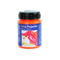 Pintura acrilica la pajarita f-02 naranja fluorescente 75ml