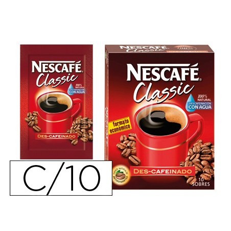 Cafe nescafe natural monodosis caja de 10 sobres