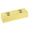 Bloc de notas adhesivas quita y pon post-it super sticky 76x76 mm con 12 bloc amarillo canario