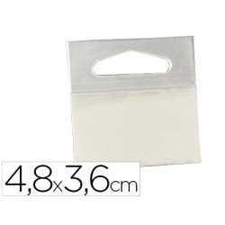 Colgador con adhesivo 3m hang tab 2180 rollo 1000 etiquetas48x36 mm