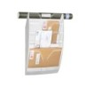 Expositor mural cep de pared con 5 compartimentos transparente y blanco 580x122x350mm
