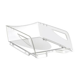 Bandeja sobremesa cep maxi de gran capacidad plastico transparente 386x270x115 mm
