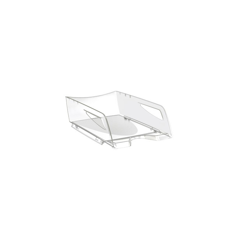 Bandeja sobremesa cep maxi de gran capacidad plastico transparente 386x270x115 mm