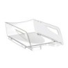Bandeja sobremesa cep maxi de gran capacidad plastico transparente 386x270x115 mm