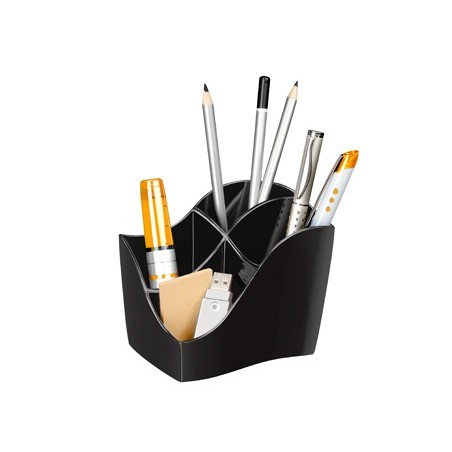 Organizador sobremesa cep gama ellypse greenspirit plastico negro 118x89x98 mm