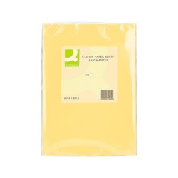 Papel color q-connect din a4 80gr champagne paquete de 500 hojas