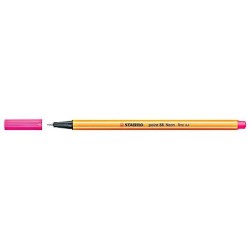 Rotulador stabilo punta de fib ra point 88 rosa neon punta fina 0,4mm