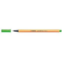 Rotulador stabilo punta de fib ra point 88 verde neon punta fina 0,4mm