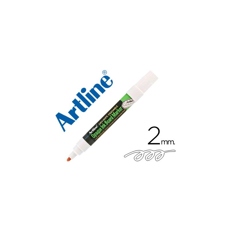 Rotulador artline pizarra epd-4 color blanco opaque ink board punta redonda 2 mm