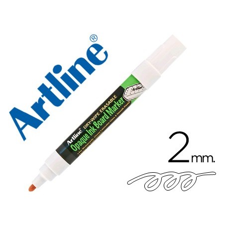 Rotulador artline pizarra epd-4 color blanco opaque ink board punta redonda 2 mm