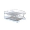 Bandeja sobremesa archivo 2000 plastico transparente cristal sin varillas 340x260x60 mm