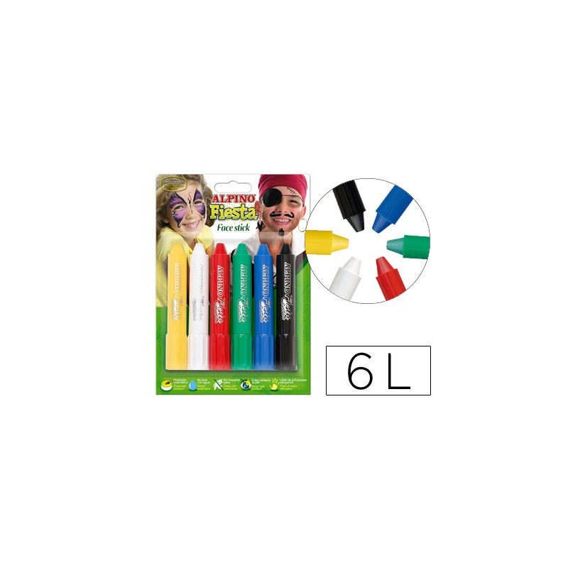 Barra maquillaje face stick 6 colores surtidos
