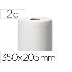 Papel secamanos central 2 capas para dispensador m2 rollo de 150,2 mt