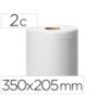 Papel secamanos central 2 capas para dispensador m2 rollo de 150,2 mt